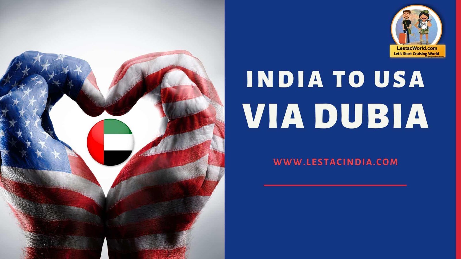 India to USA via Dubai