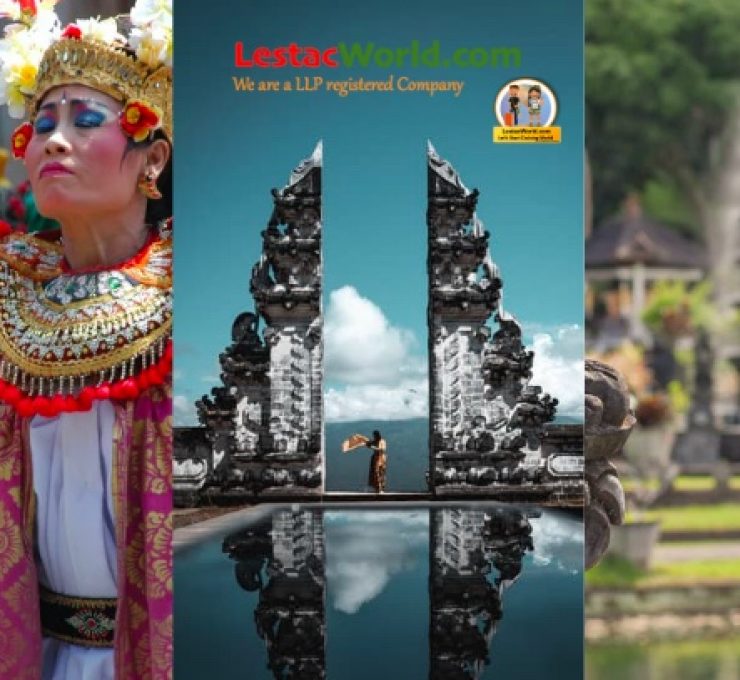 A collage of Balinese locations