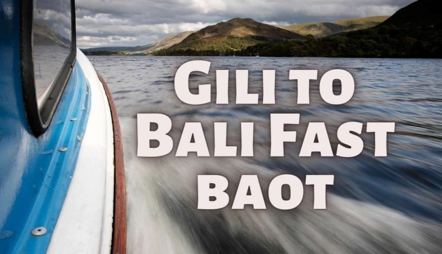 Gili to Bali Speed boat