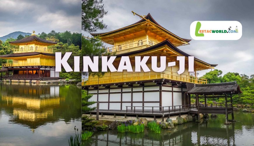 Photo of Kinkaku-ji Temple in Kyoto, Japan, representing one of the most popular tourist attractions in the country. Also known as the Golden Pavilion, Kinkaku-ji is renowned for its stunning gold leaf exterior and beautiful gardens. Don't miss out on this iconic landmark, book your trip now and let us take you on a journey through the cultural heart of Japan."