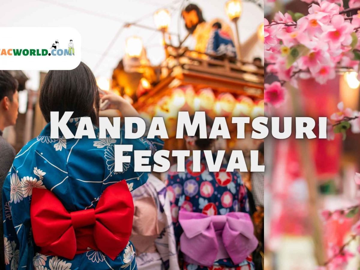 Colorful Mikoshi carriers during Kanda Matsuri Festival