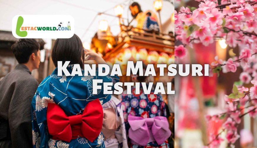 Colorful Mikoshi carriers during Kanda Matsuri Festival