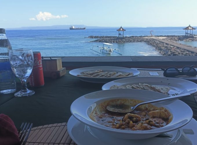 Indian vegetarian food at Le Zat Candidasa Bali