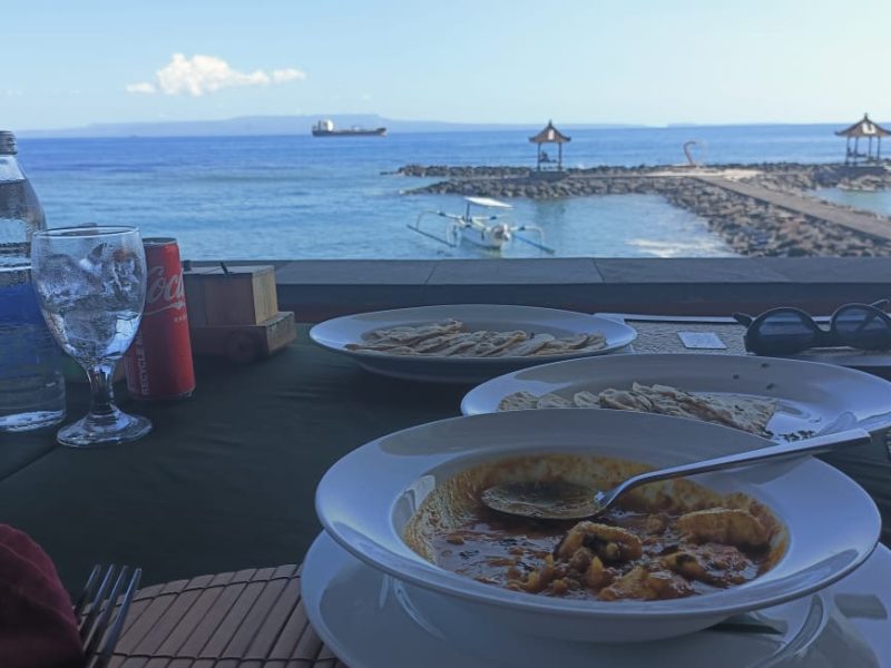 Indian vegetarian food at Le Zat Candidasa Bali