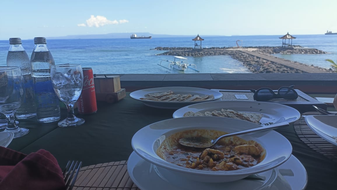 Indian vegetarian food at Le Zat Candidasa Bali