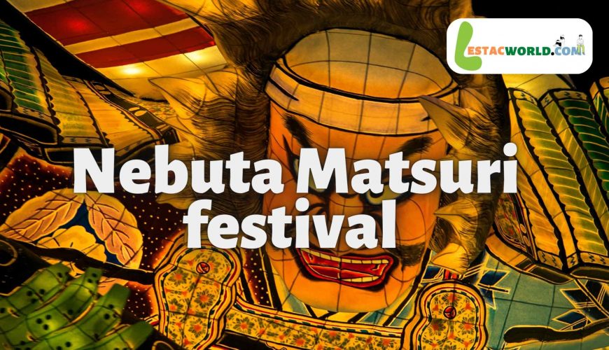 Colorful nebuta lanterns at Nebuta Matsuri festival in Japan