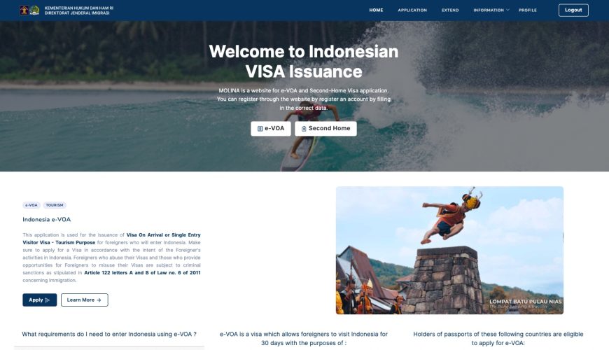Click on apply to fill your arrival details and make payment for your Bali online visa.