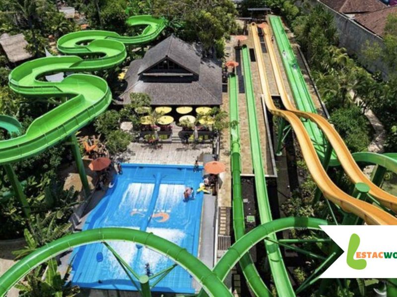 The aerial view of Water bom Bali clicked by the author early in the morning