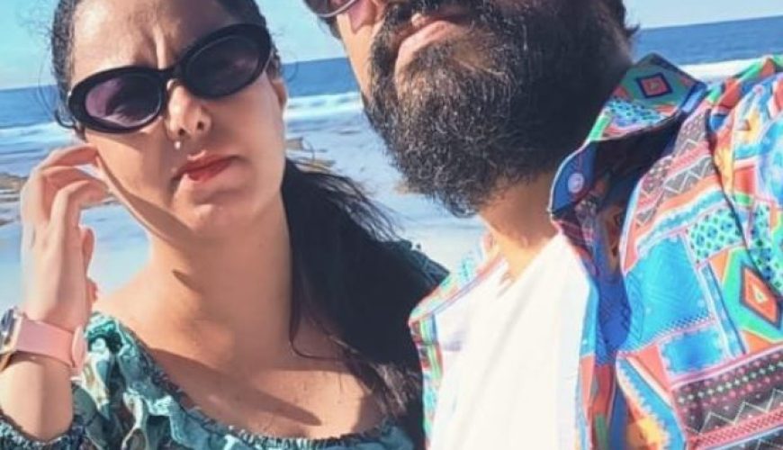 Adit and Ridhima at Melasti Beach