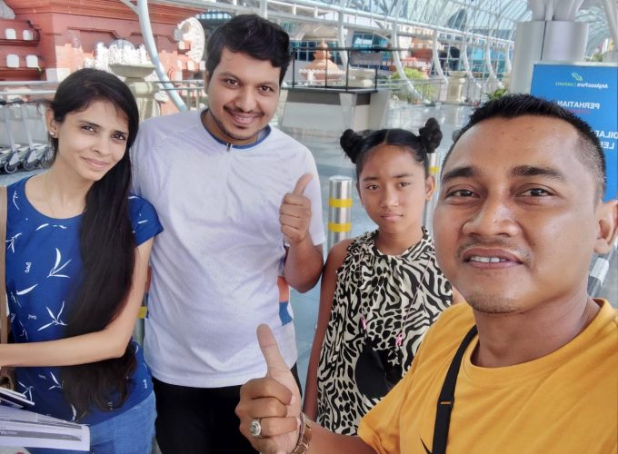 Mr Sawan arrived in Bali and were picked up by Lestacworld's driver.