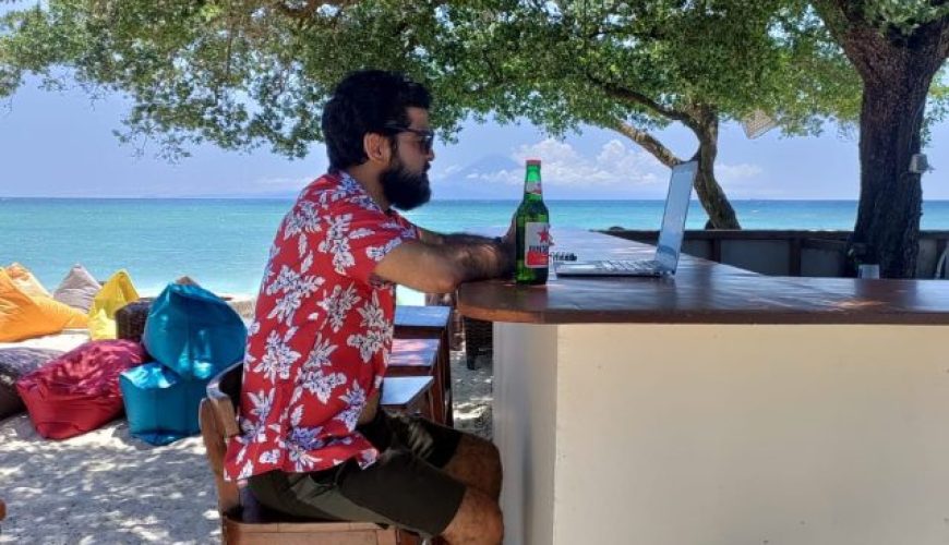 Adit sarin working from Gili Air