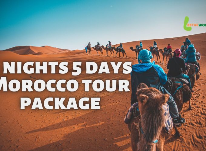 4 nights 5 days Morocco tour package- Camel riding on the desert dunes in Morocco.
