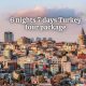 A captivating skyline of Istanbul's iconic buildings during a 6 nights 7 days Turkey tour package.
