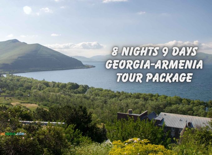 Tourists exploring the picturesque landscapes of Georgia and Armenia during the 8 nights 9 days tour package.