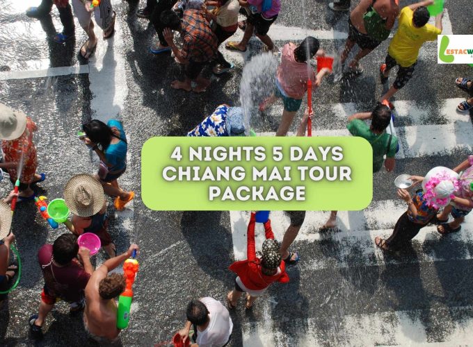 Vibrant Chiang Mai street bustling with life, a key highlight of the 4 nights 5 days Chiang Mai tour package.