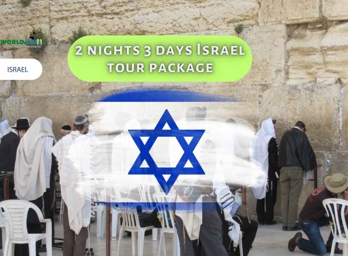 Pilgrims and tourists praying at the Western Wall in Jerusalem during a 2 nights 3 days Israel tour package.