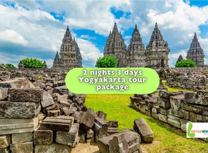 A captivating view of Prambanan Temple, a highlight of the 2 nights and 3 days Yogyakarta tour package.