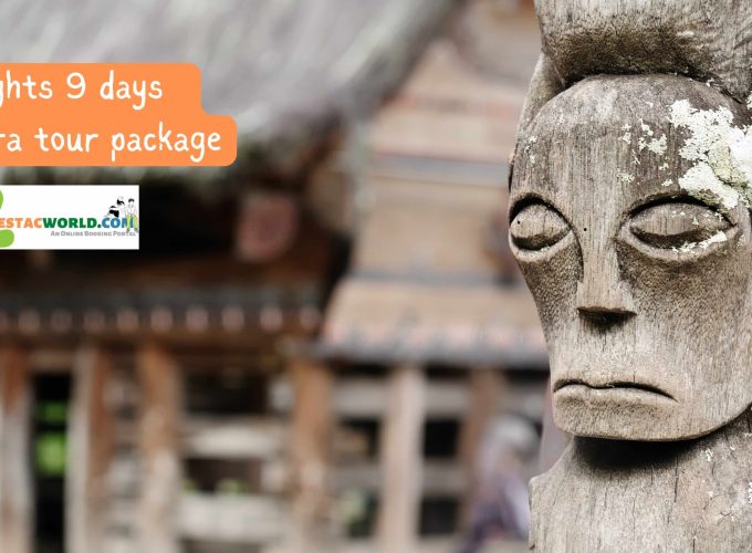 8 nights 9 days Sumatra tour package - Stone sculpture at Huta Siallagan Ancient Batak Village on Lake Toba