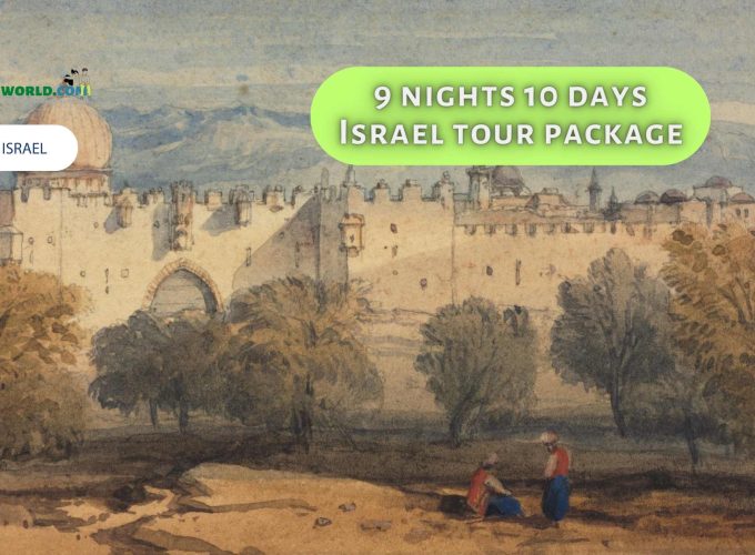9 nights 10 days Israel tour package - A captivating painting depicting the historic streets of Old Jerusalem.