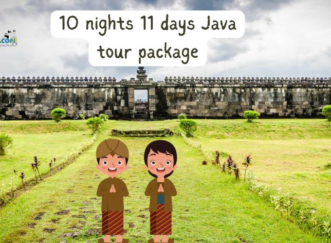 A stunning view of Ratu Boko Palace, a highlight of the 10 nights 11 days Java tour package.