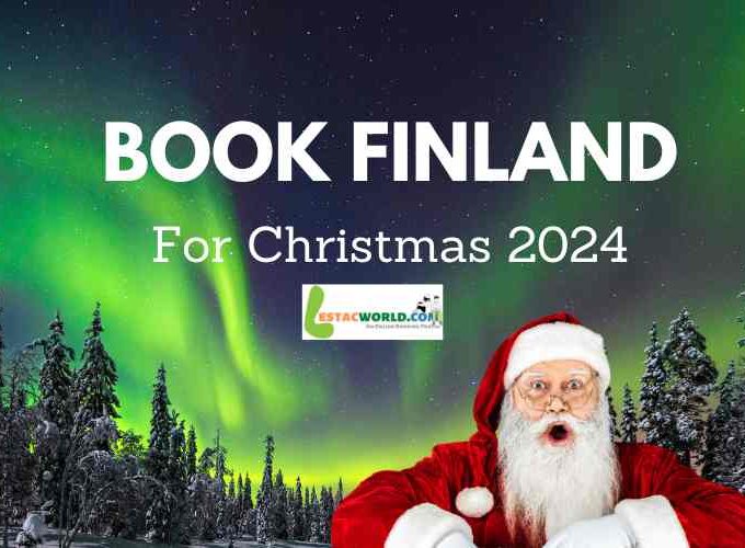 Mesmerizing Northern Lights dance across the Finnish sky, creating a magical backdrop for the Christmas 2024 tour with LestacWorld.com.