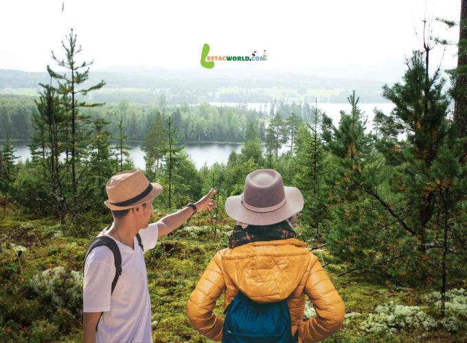 Tourists enjoying the stunning lakes of Scandinavia during their 8 nights 9 days tour booked through Lestacworld.com.