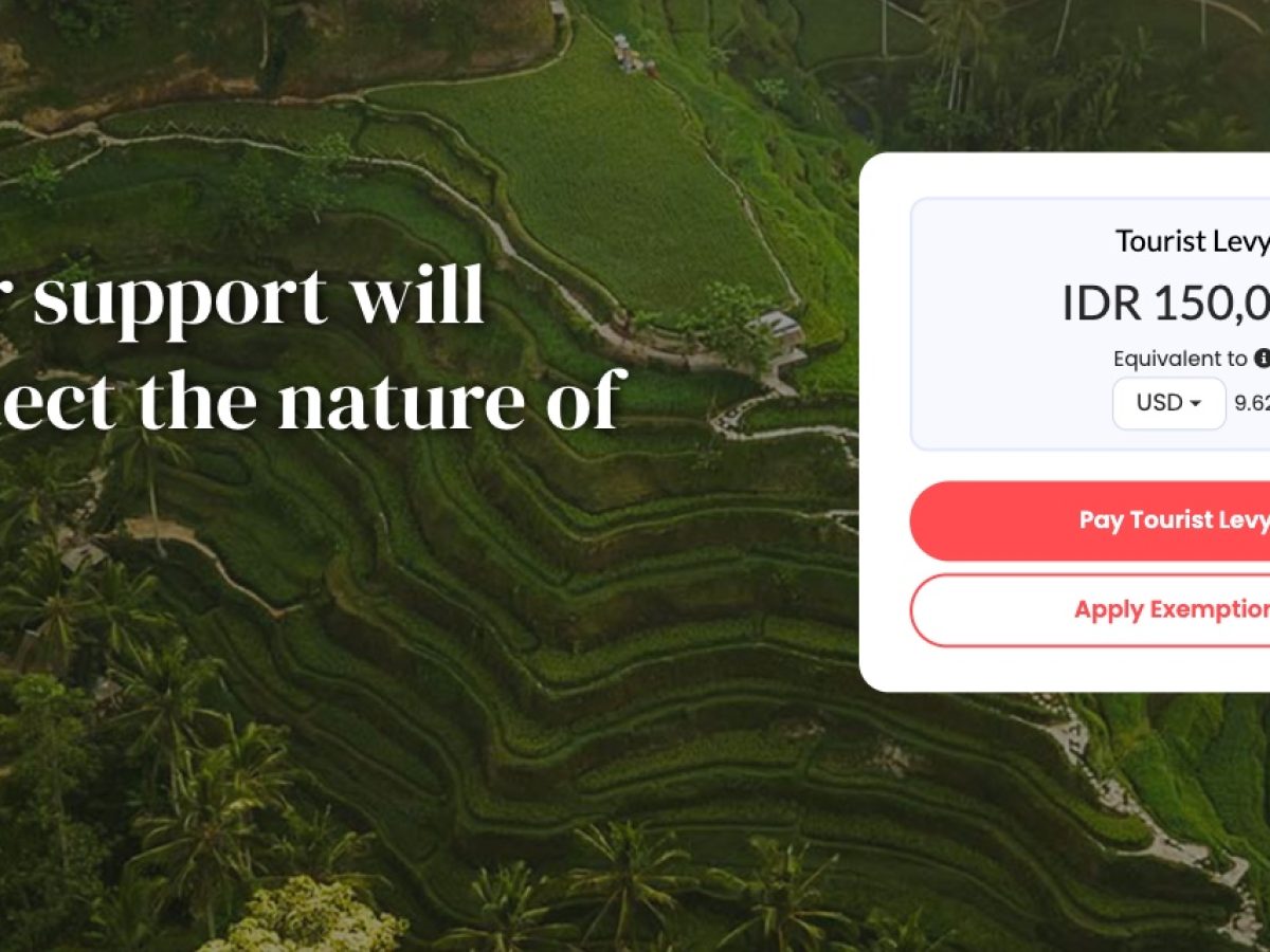 How to pay Bali tourist tax ?