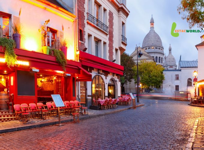 Quiet street in Paris, part of the 7 nights 8 days tour of France package.