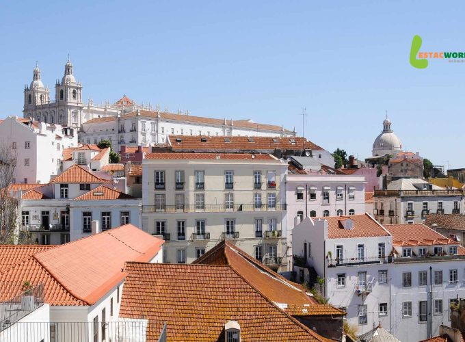 Aerial view of Church of St. Vincent de Fora