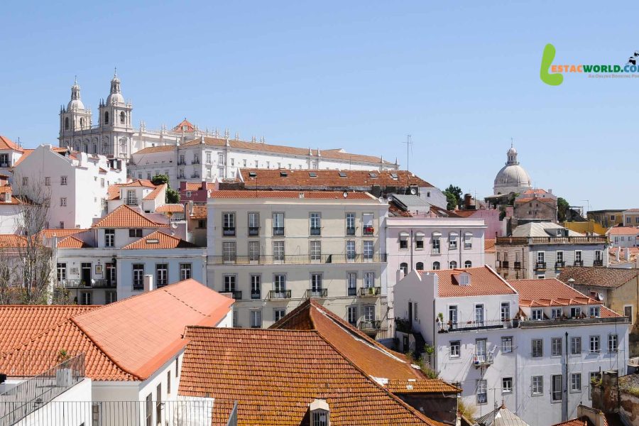 Aerial view of Church of St. Vincent de Fora